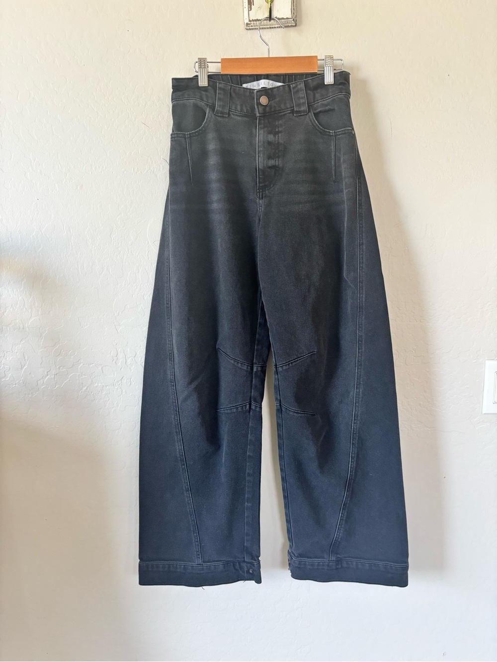 Tinseltown Wide Leg Black Women's Jeans